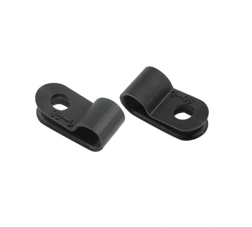 Кабельная скоба под винт 5 мм, черная, упаковка 50 шт.  07-4405-1  REXANT