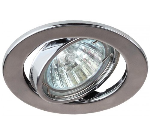 Светильник точечный встраиваемый под лампу ST2A 50Вт MR16 хром штампованный  C0043807  ЭРА