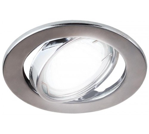Светильник точечный встраиваемый под лампу ST2A 50Вт MR16 хром штампованный  C0043807  ЭРА