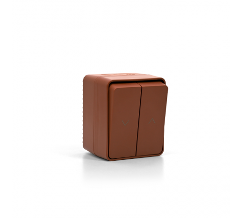 AtlasDesign Profi54 Терракотовый Выключатель 2-клавишный для жалюзи, 2хсх.4  ATN547019  SE