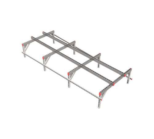 Опорная конструкция для установки оборудования TECHNORAPTOR 1200х3000 тип 3  KM-TR-SSEI-1200-3000-3  КМ - профиль