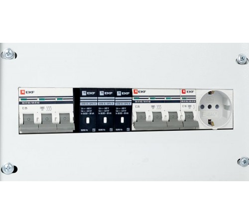 Щит ВРУш-3/25 ОПВ (для коттеджа) PROxima  vru-3-25-opv-pro  EKF