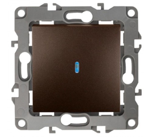 Выключатель с подсветкой 12-1102-13 10АХ-250В,  бронза  Б0019281  ЭРА