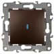 Выключатель с подсветкой 12-1102-13 10АХ-250В,  бронза  Б0019281  ЭРА