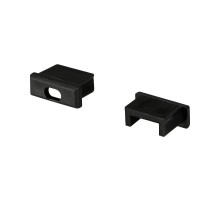 Заглушка для MIC черная с отверстием  026181  Arlight