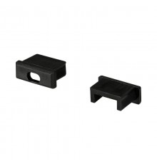 Заглушка для MIC черная с отверстием  026181  Arlight