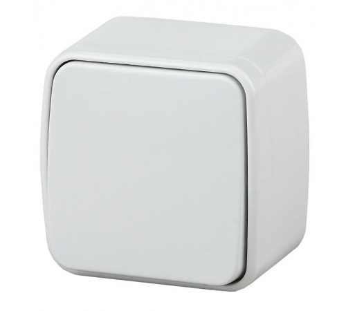 3-103-01 Intro Переключатель, 10А-250В, IP20, ОУ, Polo, белый  Б0036094  Intro