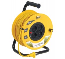 Удлинитель на катушке УК30 с т/з 4 места 2Р/30м 2х0,75 мм2 "Garden"  WKP23-06-04-30  IEK