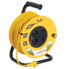 Удлинитель на катушке УК30 с т/з 4 места 2Р/30м 2х0,75 мм2 "Garden"  WKP23-06-04-30  IEK