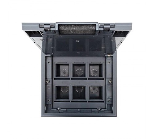 Лючок напольный с изменяемой глубиной C-Line 12 (с горизонтально расположенной приборной рамкой)  cl-ln-k-12  EKF