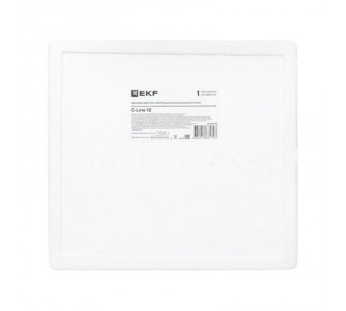 Лючок напольный с изменяемой глубиной C-Line 12 (с горизонтально расположенной приборной рамкой)  cl-ln-k-12  EKF