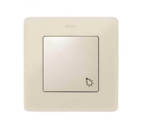 Simon 82 Клавиша с пиктограммой  "лампа" для одноклавишного выключателя, S82, S82N, S82 Detail, слоновая кост  82018-31  Simon