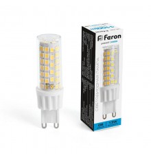 Лампа светодиодная, (13W) 230V G9 6400K JCD, LB-436  38154  FERON