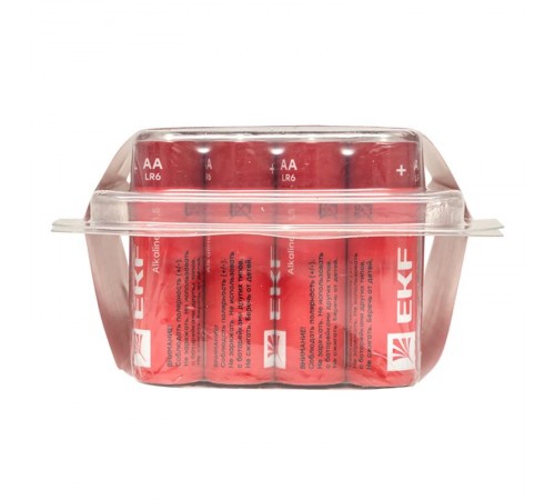 Батарейка алкалиновая типа АА(LR6) пластиковый бокс 24шт.  LR6-BOX24  EKF