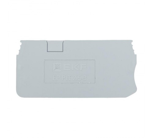 Заглушка для 2.5 Push-in 3 вывода серая EP-PIT-2,5-3  EKF