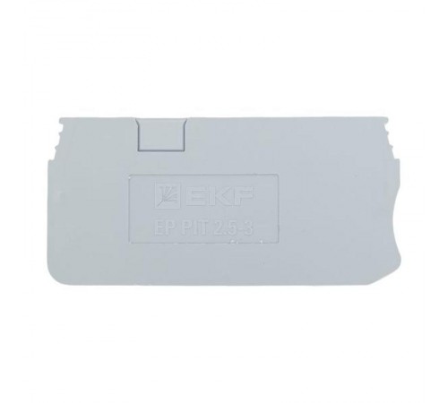 Заглушка для 2.5 Push-in 3 вывода серая EP-PIT-2,5-3  EKF