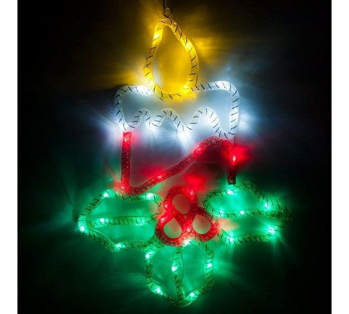 Фигура световая  из синтетической нити "Свечи" LT054 , 15 диодов , 310*415 см, IP20  26914  Feron