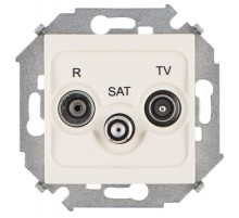 Simon 15 Сл. кость Розетка R-TV-SAT одиночная, винт. зажим  1591466-031  Simon