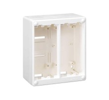 Simon Connect Блок настенный на 2 S-модуля Сима Классик, накладной монтаж, белый  SC200-9  Simon