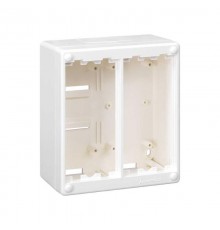 Simon Connect Блок настенный на 2 S-модуля Сима Классик, накладной монтаж, белый  SC200-9  Simon