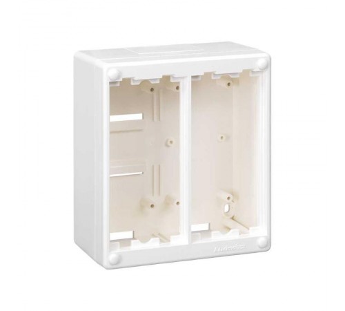 Simon Connect Блок настенный на 2 S-модуля Сима Классик, накладной монтаж, белый  SC200-9  Simon