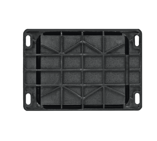 Колодка 1 гнездо 2К+З открытой установки каучуковая 16А/250В IP44 Чёрная MultiSet  MST4003BK  SE