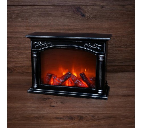 Светодиодный камин "Классика" с эффектом живого огня 33х12х24 см, батарейки 3хС (не в комплекте)  511-030  NEON-NIGHT