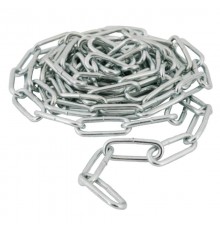 Цепь длиннозвенная (DIN763) 4 мм упак. 3м- накл. ( 0,82 кг)  127860  Tech-KREP