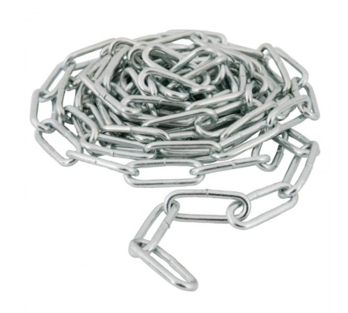 Цепь длиннозвенная (DIN763) 4 мм упак. 5м- накл. ( 1,362 кг)  127861  Tech-KREP