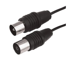 ВЧ кабель, ТВ гнездо - ТВ штекер, длина 15 метров, чeрный  17-5017  REXANT