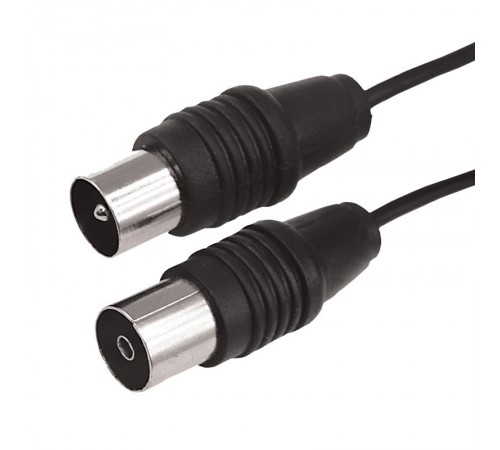 ВЧ кабель, ТВ гнездо - ТВ штекер, длина 15 метров, чeрный  17-5017  REXANT