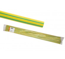 Термоусаживаемая трубка ТУТнг 6/3 желто-зеленая по 1м (50 м/упак)  SQ0518-0203  TDM