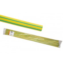 Термоусаживаемая трубка ТУТнг 6/3 желто-зеленая по 1м (50 м/упак)  SQ0518-0203  TDM