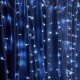 Гирлянда - занавес CL18  160 диодов  5000K , эффект стробов, 1,5*1,5м + 3м IP44 прозрачный шнур  32327  FERON