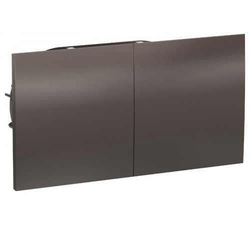 AtlasDesign Мокко Розетка 2-ая с заземлением, со шторками, с крышкой, 16А, (в сборе с рамкой)  ATN000628  SE