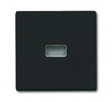 Клавиша для мех. 1-клавишного выкл./перекл./кнопки, с красной линзой (IP44), серия Allwetter 44, цвет антрацит  1731-0-1742   2CKA001731A1742  ABB