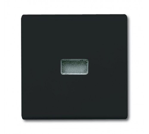 Клавиша для мех. 1-клавишного выкл./перекл./кнопки, с красной линзой (IP44), серия Allwetter 44, цвет антрацит  1731-0-1742   2CKA001731A1742  ABB
