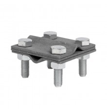 Зажим крестовидный прут-прут (3 пластины 57x57мм) HZ EKF PROxima   lp-55758   EKF