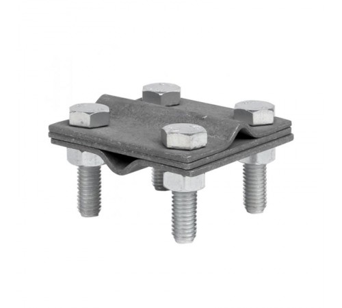 Зажим крестовидный прут-прут (3 пластины 57x57мм) HZ EKF PROxima   lp-55758   EKF