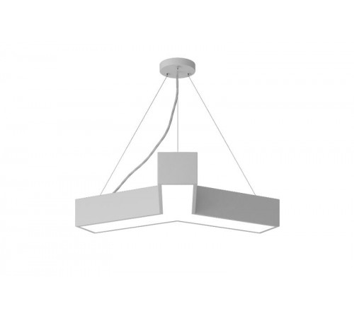 Светильник светодиодный Geometria Igrek SPO-141-W-40K-028 28Вт 4000K 1750Лм IP40 600*600*80 белый подвесной ЛТ  Б0058884  ЭРА