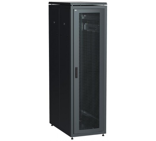 Шкаф сетевой 19" LINEA N 47U 600х1000 мм перфорированная передняя дверь черный  LN05-47U61-P  ITK