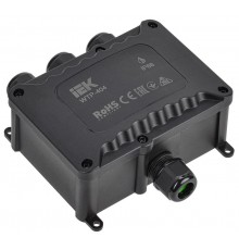 Коробка распределительная герметичная WTP-404 4 ввода M20 IP68 129х120х55мм  4 клеммы до 6 мм.кв.  UWB10-O-450-41-04-68  IEK