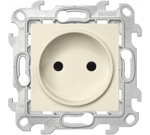 Simon 24 Сл. кость Розетка 2К со шторками  2450441-031  Simon