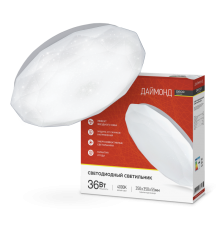 Светильник светодиодный серии DECO 36Вт 230В 4000К 2340лм 350х55мм ДАЙМОНД  4690612033716  IN HOME