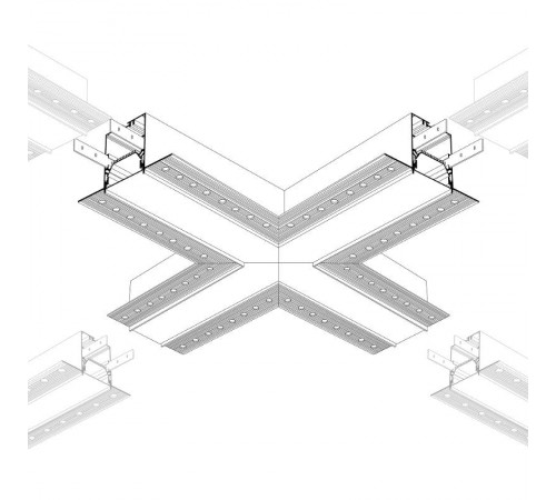 Крестовина SL-LINIA55-FANTOM (arlight, Металл)  030134  Arlight