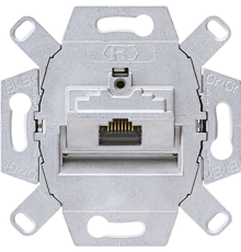 Одинарная компьютерная (UAE) розетка, для штекеров RJ-45, категория 6; универсальные встраиваемые механизмы  UAE8UPOK6  Jung