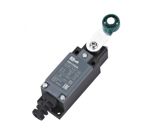 Концевой вык. пласт. 1НО1НЗ Роликовый рычаг из термопласта  34011DEK  DEKraft