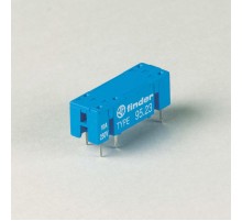 Розетка для монтажа на плате для реле 43.41; в комплекте металлическая клипса 095.43; версия: синий цвет  9523SNA  Finder