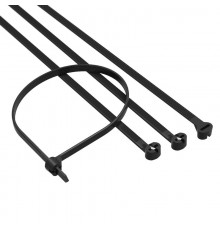 Хомут P6.6 с двойным замком, черный 2,5x100  21303SR  DKC