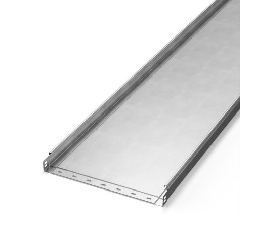 Лоток неперфорированный Стандарт INOX (AISI 304) 400х50х3000 (1,0 мм) (3 м/уп)  PR16.2320  Промрукав